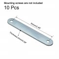 Uxcell Repair Plate 76mmx12mm Flat Fixing Mending Corner Brace Bracket Connector Pack Of 10