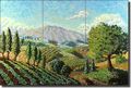 Ceramic Tile Mural Napa Landscape 18 X 12 Valley By Robin Wethe Altman Kitchen Shower Backsplash 