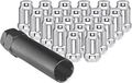 Ceco Chrome Spline Drive Tuner Installation Kit 20 Lug Nuts 1 Key 12x1 50 R H Thread Pitch 