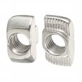 Uxcell Sliding T Slot Nuts M8 Half Round Roll In T-nut For 4545 Series Aluminum Extrusion Profile Carbon Steel Nickel-plated