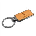 Lincoln Nautilus Laser Engraved Maple Wood Gunmetal Frame Case Key Chain Official Licensed 2 125 In X 0 875 Modern Style Beige
