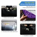 Car Windshield Sun Shade Purple Glittershade Front For Truck Suv Blocks Uv Rays Sun Visor Protector Keep Your Vehicle Cool