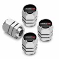 Ipick Image For Dodge Srt-8 Logo In Black On Silver Hexagon Shape Aluminum Tire Valve Stem Caps
