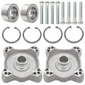 Front Left And Right Wheel Hubs Bearing Studs For Polaris Rzr 800 2008-2014 570 2012-2013 S 2017
