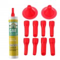 Housoutil 40 Pcs Nozzle Glue Remover Caulking Tool Tools Finisher Sausage Tips Finishing Kit Plastic Organizers Suite Pull