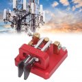 Morse Code Key 3 5mm Double Paddle Automatic Cw Shortwave Telegram For Training Red
