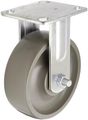 Rwm Casters 47 Series Plate Caster Rigid Kingpinless Elastomer Wheel Ball Bearing 1500 Lbs Capacity 8 Dia 2 Width 9-1 Mount 