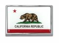 California Ca Flag Chrome Metal Car Emblem