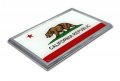 California Ca Flag Chrome Metal Car Emblem