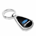 Ipick Image For Ford F-150 2015 Up Black Dome Chrome Metal Teardrop Key Chain Keychain Official Licensed