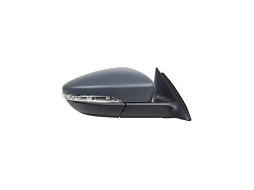 Right Passenger Side Power Mirror Convex Glass Paint To Match With Heated And Turn Signal Without Memory For 2012 Volkswagen