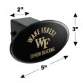 Wake Forest University Demon Deacons Logo Oval Tow Hitch Cover Trailer Plug Insert 2