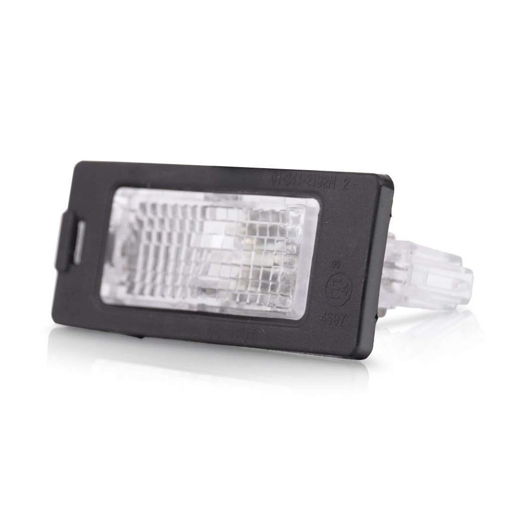 Vw Touareg License Light Assembly 2011 12 13 2014 Driver Or Passenger Side Single Piece Bulb Type Capa For Vw2870113 5n0 943