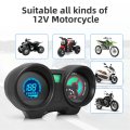 Digital Motorcycle Speedometer Gauge 7 Color Backlight Tachometer Odometer Dc 12v Upgrade Dashboard Display