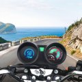 Digital Motorcycle Speedometer Gauge 7 Color Backlight Tachometer Odometer Dc 12v Upgrade Dashboard Display
