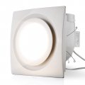 Zeyzer Bathroom Exhaust Fan With Light Led Square Quiet Ceiling Mount Ventilation Combination For Shower Restroom Home Office 