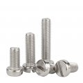 Hscrstar 2pcs M8x40mm 304 Stainless Steel One Slotted Cylindrical Head Screws Round Bolts