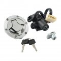 Ignition Switch Lock Gas Cap Cover Set For Ninja 250r Ex250j 2008-2012