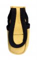 Toolusa Adjustable Leather Pouch Belt Loop Design 5 12 7 Cm X 2 1 Versatile Storage Yellow Black Piping Perfect For Knives 