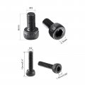 Uxcell Hex Socket Cap Head Bolts M2 X 8mm And M3 6mm Alloy Steel Black 150pcs