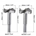 Uxcell Forstner Wood Boring Drill Bits 40mm 42mm Dia Hole Saw Carbide Alloy Steel Tip Round Shank Cutting For Hinge Plywood