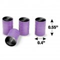 Crappie Illustration Valve Stem Caps For Tire Rim Wheel Aluminum Purple