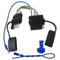 4 Pin To 5 Trailer Adapters Wiring Adaptor Way Flat Trailer Wire Harness With Dust Cover For Boat Trailers Surge Brake 5 