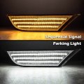 Led Sequential Signal Lamp Side Marker Lights Clear Lens