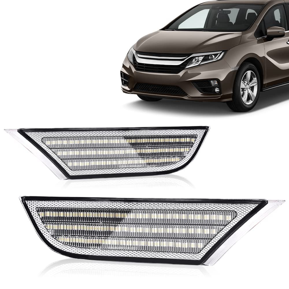 Led Sequential Signal Lamp Side Marker Lights Clear Lens