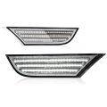 Led Sequential Signal Lamp Side Marker Lights Clear Lens 