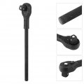 Qiilu Quick-release Ratchet Heavy Duty Drive Square Head Reversible Quick Socket Wrench Medium Lengthened Auto Repair Tool 1in