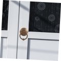 Jojofuny Door Knob Knocker For Front Household Security Brushed Nickels Retro Knocker Handle 7c Brass Antique