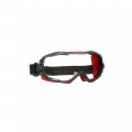3m Gogglegear 6000 Series Safety Goggle Gg6001sgaf Red Shroud Scotchgard Anti-fog Coating Clear Anti-scratch Lens Gray 
