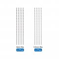 Uxcell Hss High Speed Steel Extra Long Twist Drill Bits 3mm 3 5mm Diameter 200mm Length 8 Pcs