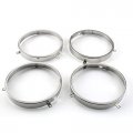 4pcs Headlight Retaining Ring Headlamp Mounting Brackets 5 3 4 Fits 1964-1972 Gm A Body