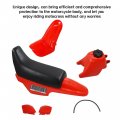 Waltyotur Plastic Fender Body Seat Gas Tank Side Plates Fairings Kit Replacement For Yamaha Pw50 Py50 All Years Red