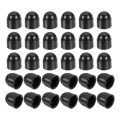 Nut Protection Cap 50pcs M4x7x9mm Plastic Hexagonal Screw Dome Acorn Hex Head Bolt Covers Waterproof Decorative Black 
