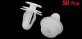 Uxcell 50 Pcs Car Auto Panel Trim Clips Plastic Rivet White For 0 3 Hole