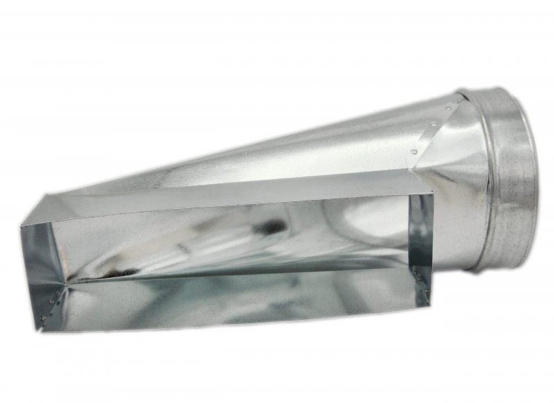 Hvac Premium Rectangular Duct End Boot Registers 12 X 4 7 Galvanized Floor Boot Center Is For