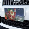 Graphics More Christmas Holiday Santa Merry Sleigh Ride Novelty Metal Vanity Tag License Plate 