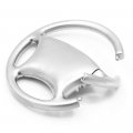 Au-tomotive Gold Inc Officially Licensed Silver Steering Wheel Key Fob For Ford Mustang