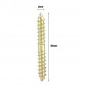 Dowel Screws 20pcs 0 2x1 57 Double Ended Screw Woodworking Furniture Connectors For Making Joints