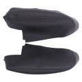 Black Synthetic Leather Front Left And Right Door Panels Armrest Cover 