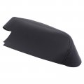 Black Synthetic Leather Front Left And Right Door Panels Armrest Cover