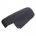 Black Synthetic Leather Front Left And Right Door Panels Armrest Cover