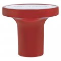 United Pacific 22987 Air Brake Valve Control Knob Trailer Aluminum Screw- On With Stainless Plaque Candy Red 