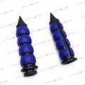Httmt Trhb114a- Compatible With 7 8 22mm Custom Spike Motorcycle Hand Grips Throttle Twist Tube Black Blue