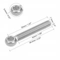 Uxcell M8 X 50mm 304 Stainless Steel Machine Shoulder Lift Eye Bolt Rigging 5pcs