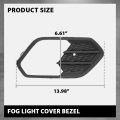Fog Light Cover Bezel Grille Bumper Insert Set For Ford Escape Kuga 2017-2019 Gj5z17k946ab Gj5z17k946aa Fo1038164 Fo1039164