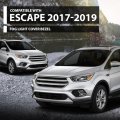 Fog Light Cover Bezel Grille Bumper Insert Set For Ford Escape Kuga 2017-2019 Gj5z17k946ab Gj5z17k946aa Fo1038164 Fo1039164